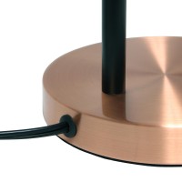 Simple Designs Metal Table Lamp, Rose Gold