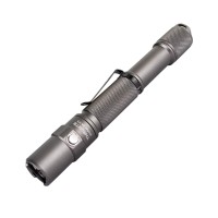 Thrunite Archer 2A V3 Led Flashlight, 500 Lumens Cree Mini Aa Flashlight With Lanyard, Ipx8 Water-Resistant Dual Switch Outdoor Flash Light For Hiking, Camping, Everyday Use, Edc - Metal Grey Cw