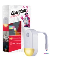 Energizer Toilet Light Motion Sensor Toilet Night Light 1 Pack 20Color Changing Led Toilet Bowl Light Motion Activated Bath