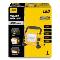 Feit Electric Work3000Xlplugfold 35W 3000 Lumens Proseries Ultra Bright Flood Wet Location 5000K Plug-In Portable Foldable Led Work Light