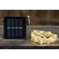 MultiFunction Solar LED Lights consist of 100 teeny LED lights on a silver wire strand Strand is multifunction andhas 8 settings includingcombination in wave sequential slow glow chasingflash slow fade twinkleflash and steady on options Item issuitable fo