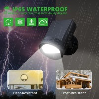 Ume Solar Motion Sensor Outdoor Light 2 Modes Solar Powered Wall Lights Ip65 Waterproof Led Security Lights Adjustable Wirele