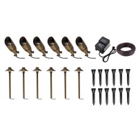 Aera Cast Brass Landscape Lighting Full Starter Pack Of 12 Kit 1