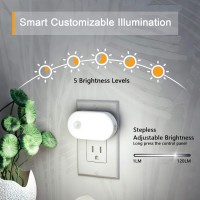 Lyridz Motion Sensor Night Light Plug In Led Nightlight Super Bright 1120Lm Smart Cold White Light With Stepless Adjustable Br