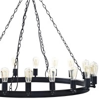 Teleport Chandelier Series: Immersive Lighting Experience | Adjustable Bulb Holders | Perfect For Dining Area | Includes 1 Chandelier