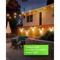 Whousewe Solar Fence Deck Lights - Led Solar Powered Wireless Wall Lights Ip65 Waterproof Breathing/Constant Mode, Automatic Solar Patio Lamps For Front Door, Stair, Path, Pool, Backyard (6 Pack)