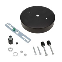 Semetall Ceilng Mounting Canopy Kit Black 5