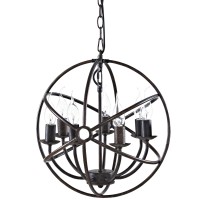 Vintage Modern Atom Chandelier: Captivating Charm, Steel Crafted, 7 Bulbs, Versatile Design, Ideal For Various Decor Styles, Complete Lighting Solution