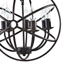 Vintage Modern Atom Chandelier: Captivating Charm, Steel Crafted, 7 Bulbs, Versatile Design, Ideal For Various Decor Styles, Complete Lighting Solution