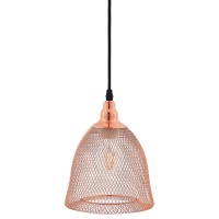 Glimmer Bell-Shaped Rose Gold Pendant Light - Elegant And Stylish Lighting Solution For Any Space - Adjustable Cable And Easy Installation - Requires E26 60W Bulb (Not Included)