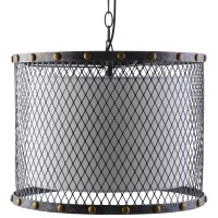 Fortune Chandelier - Abundant Light, Steel & Fabric, Elegant Design, Cream Shade, Height-Adjustable Chain, Perfect For Rustic & Vintage Modern Decor