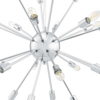 Stunning Gamut Chandelier - Illuminate Spacious Rooms & Events - Adjustable Cord - Chrome-Plated Steel Base - Endless Possibilities - Festive Atmosphere - Colorful Or Classic White Bulbs - Exquisite Design