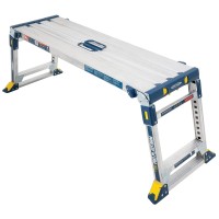 Werner 79023 Adjustable Pro Work Platform Work & Access, Silver, One Size