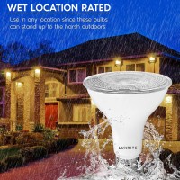 Luxrite 6 Pack Led Par30 Flood Light Bulb, 75W Equivalent, 2700K Warm White, 850 Lumens, 11W Dimmable, Indoor Outdoor Spotlight Bulb, Wet Rated, E26 Standard Base, Ul Listed