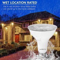 Luxrite 4 Pack Led Par30 Flood Light Bulb, 75W Equivalent, 3000K Soft White, 850 Lumens, 11W Dimmable, Indoor Outdoor Spotlight Bulb, Wet Rated, E26 Standard Base, Ul Listed