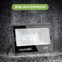 Novostella 80W Smart Led Flood Lights Rgb Secondgeneration Wifi Outdoor Dimmable Color Changing Stage Light Ip66 Waterproof