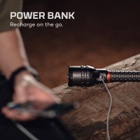 Nebo 12000 Rechargeable Flashlight With 2X Zoom 5 Light Modes Waterproof Ip67 And Power Bank Bright Flashlight For Everday