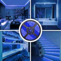 328Ft Blue Led Strip Lights Waterproof Ip65 Led Strip Smd2835 Dimmable 600Leds 12V Blue Led Strip Cuttable Under Cabinet Bar