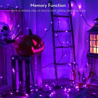 Brizlabs Purple Halloween Lights 2 Pack 7874Ft 240 Led Halloween String Lights Plug In Halloween Mini Lights Connectable 8 M