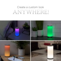 Enbrighten Colorfusion Led Lamp Modern Night Light Touch Sensor Dimmable Whites Vibrant Rbg Colors Dorm Essentials Ideal