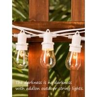 Addlon 96 Ft (2X48Ft) Outdoor String Lights Commercial Grade Strand 36 Edison Vintage Bulbs 30 Hanging Sockets, Ul Listed Heavy-Duty Decorative Caf