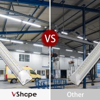 Vshape 8Ft Led Shop Light Fixture 100W 13000Lm 6000K Super Bright White Linkable Led Garage Lights Fixture 8 Foot Led Shop