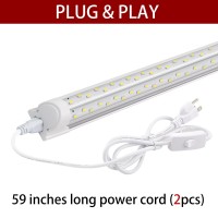 Vshape 8Ft Led Shop Light Fixture 100W 13000Lm 6000K Super Bright White Linkable Led Garage Lights Fixture 8 Foot Led Shop