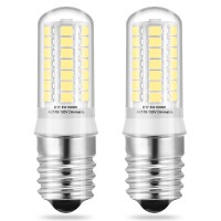 Klg E17 Led Bulbs Dimmable Under Microwave Oven Stove Lights, Daylight 6000K, 40W Incandescent Equivalent, E17 Led Aappliance Bulbs Stove Hood Light, Pack Of 2