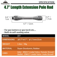 Campingmoon 47 Length Extension Pole Rod For Camping Lantern Z27