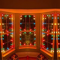 Sunsgne C7 Led Easter Lights Multicolor 25Ft Outdoor Ceramic String Lights With 27 Multicolor Led Bulbs, Vintage Christmas Lights For Christmas Carnival Patio Wedding Holiday Decoration, Green