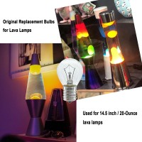 Lava Lamp Bulb, 6 Pack 25 Watt Lava Lamp Light Bulb, S11 E17 Base 120 Volt Lava Lamp Replacement Bulb For 14.5 Inch Glitter And Lava Lamps - Dimmable - Warm White