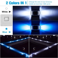 Volisun Solar Driveway Lights Dock Deck Lights 12 Pack 2 Colors In 1 Led Solar Powered Waterproof Outdoor Warning Step Lights F