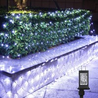 Christmas Net Lights 12Ft X 5Ft 360 Led Outdoor Fairy Mesh Lights 8 Modes Green Wire Connectable Bush Netting Lights For Chris