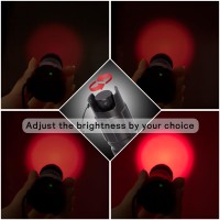 Wayllshine Stepless Dimming Red Light Flashlight 620Nm630Nm High Purity Red Light Flashlight Adjustable Brightness And Focus