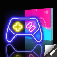 Lumoonosity Game Controller Neon Signs Gamepadgame Remote Neon Sign For Videopc Gamer Teen Boys Gift Game Zone Led Signs