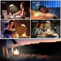 Comprafun Kids Desk Lamp Pink Dimming Desk Lamp For Girls With Exclusive Cartoon Look Cute Night Light For Kids Bedroom Eyec