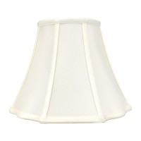 Royal Designs Inc Flare Bottom Outside Corner Scalloped Basic Lamp Shade Bso70116Eg2 9 X 16 X 12 Eggshell Set Of 2