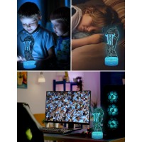 Arerg Argentina Soccer Player #10 3D Illsuion Lamp For Boys,16 Colors Changing Dimmable With Remote Soccer Room Decor, Creative Gifts For Soccer Fans Kids Teens Men Birthday Christmas