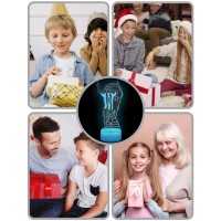 Arerg Argentina Soccer Player #10 3D Illsuion Lamp For Boys,16 Colors Changing Dimmable With Remote Soccer Room Decor, Creative Gifts For Soccer Fans Kids Teens Men Birthday Christmas