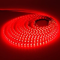 Yunbo 12V Red Led Strip Lights Narrow 4Mm Width Super Thin 164Ft5M 600Leds Smd2835 Self Adhesive Flexible Led Tape Light No Wa