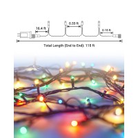 Christmas String Lights Indoor Outdoor 105 Ft 300 Led Low Voltage Waterproof Xmas Lights With 8 Modes Timer Function Plug In F