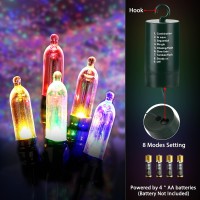 Flacchi Multicolor Christmas Lights 100 Led 33 Ft Battery Operated String Lights Waterproof 8 Modes & Auto Timer Mini Lights For Party, Xmas Decorations, Outdoor & Indoor Decor