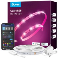 Govee Wifi Led Strip Lights, 32.8Ft Rgb Strip Lights Work With Alexa And Google Assistant, Smart App Control, 64 Scenes, Music Sync, Diy Led Lights For Bedroom, Kitchen, Party, Living Room, Tv