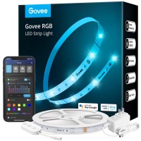 Govee 16.4Ft Wifi Led Strip Lights, Smart Rgb Led Lights Work With Alexa And Google Assistant, Color Changing Light Strip With Music Sync, App Control Led Lights For Bedroom, Christmas, Tv, Kitchen