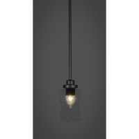 Odyssey 1 Light Mini Pendant In Matte Black Finish With 4