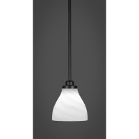 Odyssey 1 Light Mini Pendant In Matte Black Finish With 6.25