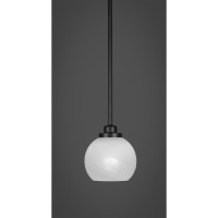 Odyssey 1 Light Mini Pendant In Matte Black Finish With 5.75