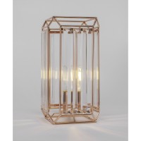 Genesis Accent Table Lamp Shown In Copper Finish With 3 Watt Led Bulb