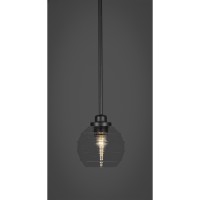 Odyssey 1 Light Mini Pendant In Matte Black Finish With 6