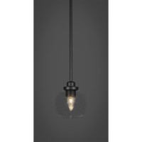 Odyssey 1 Light Mini Pendant In Matte Black Finish With 5.75